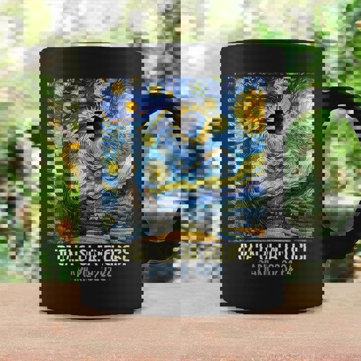 Total Solar Eclipse 2024 Starry Night Totality Van Gogh Coffee Mug Gifts ideas