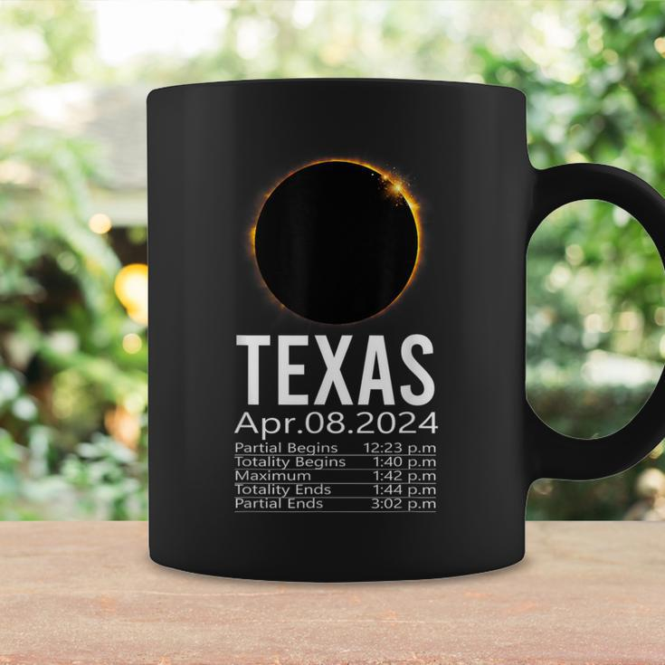 Total Solar Eclipse Apr 8 2024 Totality Texas Schedule Time Coffee Mug Gifts ideas