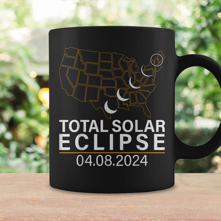 Total Solar Eclipse April 8 2024 America Usa Map Totality Coffee Mug Gifts ideas