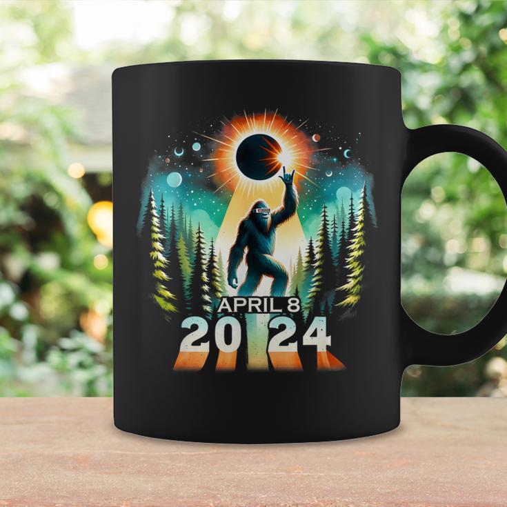 Total Solar Eclipse April 8 2024 Bigfoot Sasquatch Coffee Mug Gifts ideas