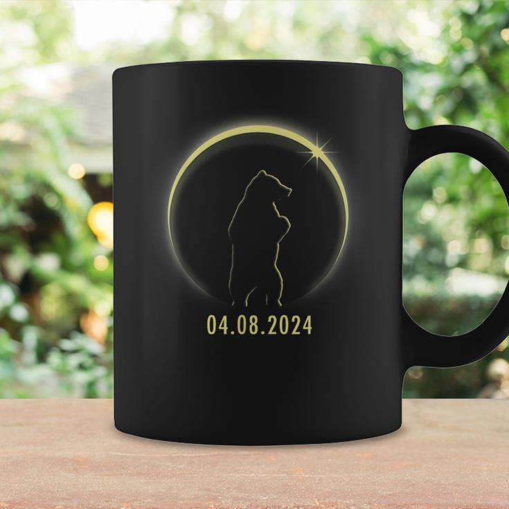 Total Solar Eclipse Bear Lover April 8 2024 Totality Coffee Mug Gifts ideas