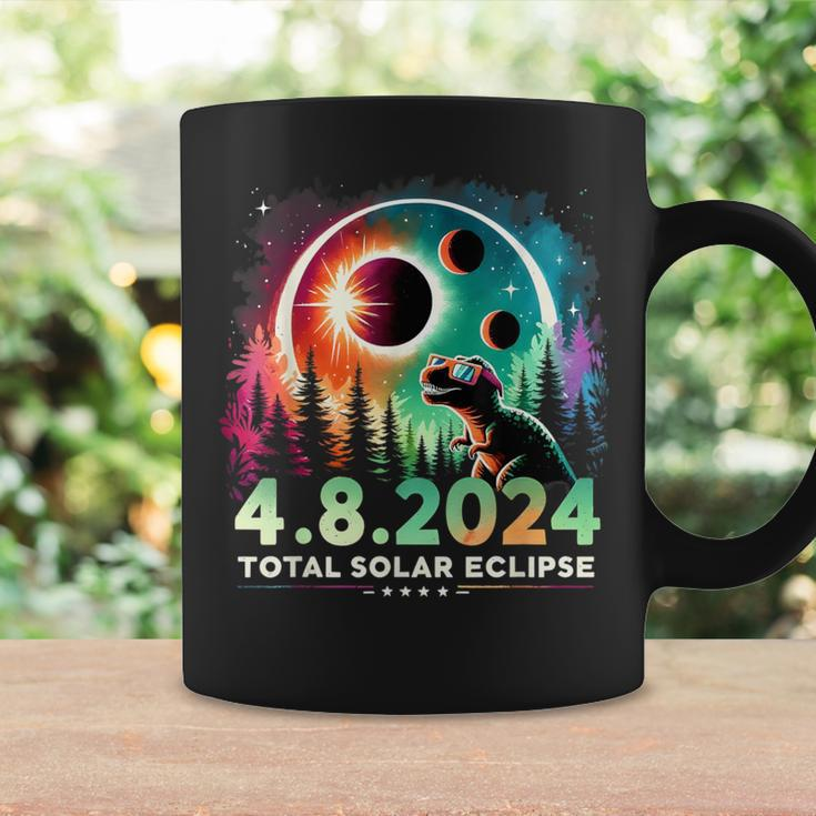 Total Solar Eclipse Dinosaur Wearing Glasses Coffee Mug Gifts ideas