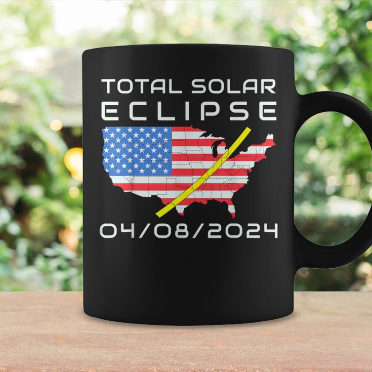Total Solar Eclipse Path Totality America Map 8 April 2024 Coffee Mug Gifts ideas