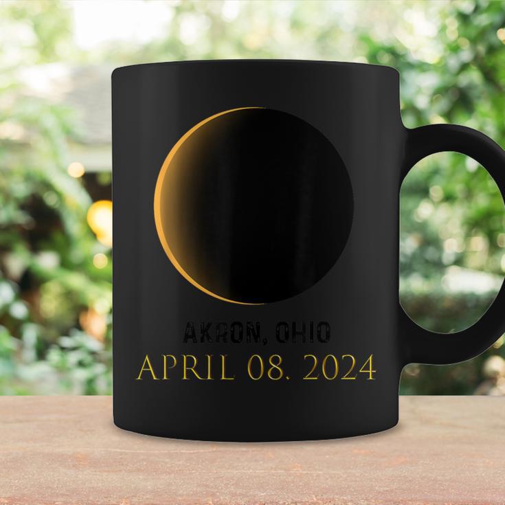 Total Solar Eclipse Spring April 8 2024 Akron Ohio Coffee Mug Gifts ideas