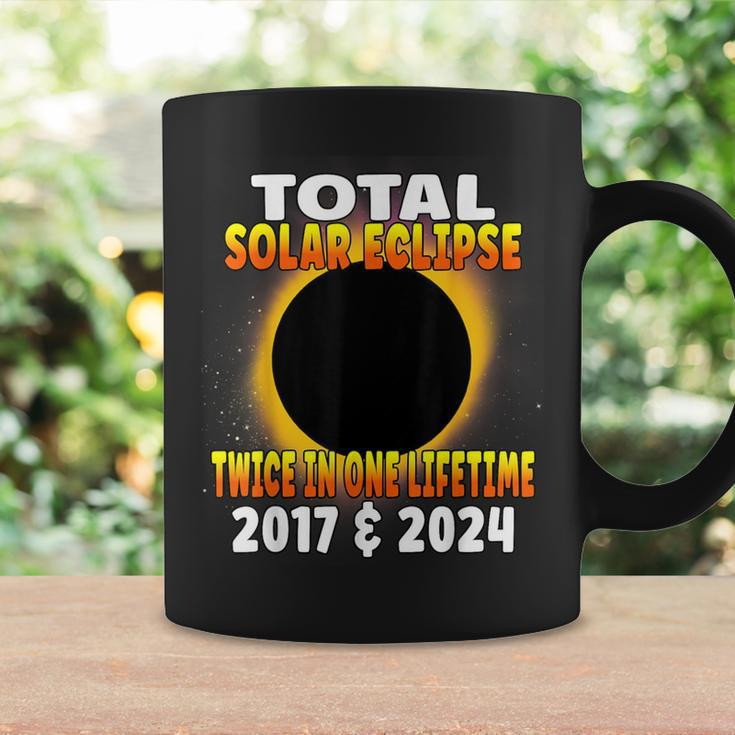Total Solar Eclipse Twice In One Lifetime 2017 & 2024 Cosmic Coffee Mug Gifts ideas