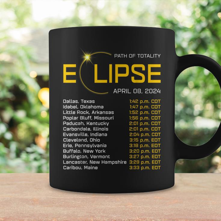Totality Path 2024 Eclipse Map Total Eclipse Astronomy Coffee Mug Gifts ideas