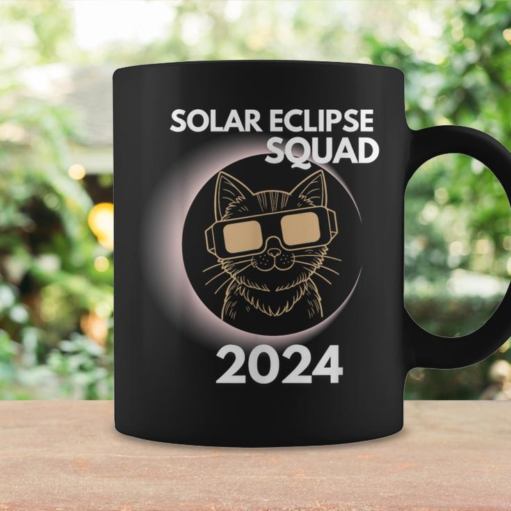Totality Solar Eclipse 2024 Cat Moon Sun Earth April Coffee Mug Gifts ideas
