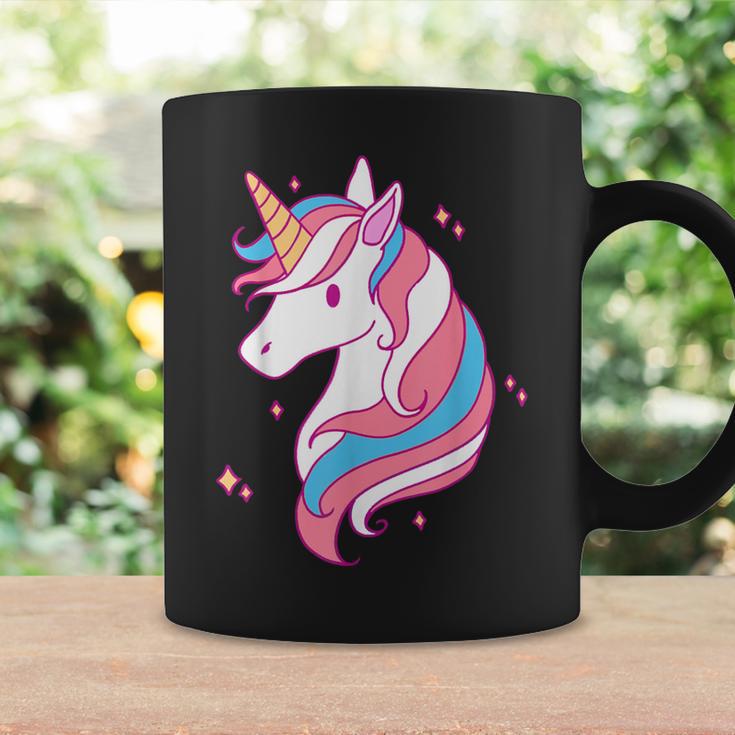 Trans Pride Einhorn Lgbt-Trans-Alliierter Black Tassen Geschenkideen