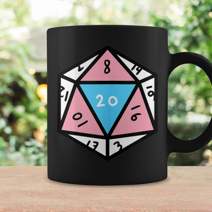 Transgender D20 Dice Trans Pride Coffee Mug Gifts ideas