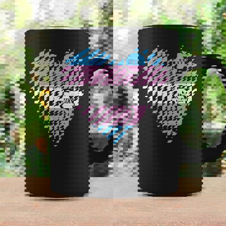 Transgender Heart Pride Flag Lgbtq Inspirational Lgbt Coffee Mug Gifts ideas