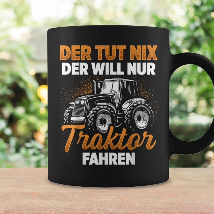 Trecker Der Tut Nix Der Will Nur Traktor Fahren Men's Black Tassen Geschenkideen