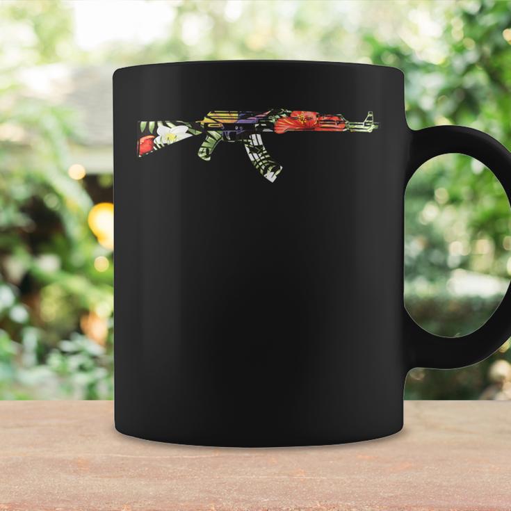 Tropical Gun Lover Firearm Beach Cute Hawaiian Aloha Ak-47 Coffee Mug Gifts ideas