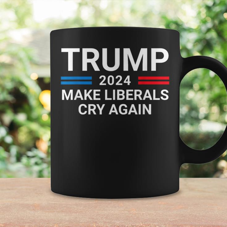 Trump 2024 Make Liberals Cry Again American Flag Coffee Mug Gifts ideas