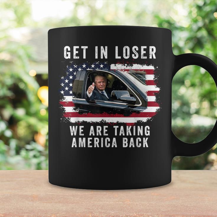 Trump Get In Loser We're Taking America Back Trump 'Merica Coffee Mug Gifts ideas