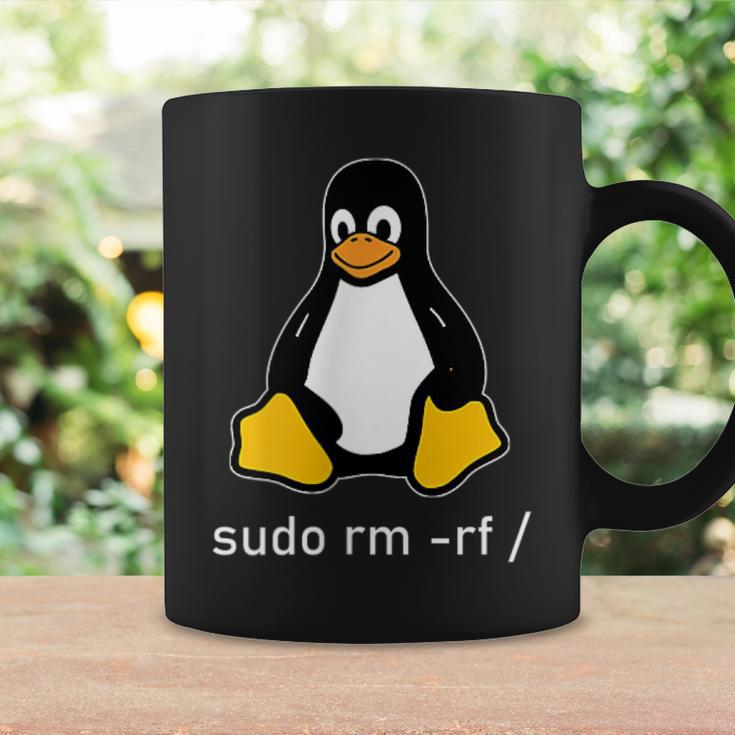 Tux Linux Penguin Sudo Rm -Rf Computer Science Tassen Geschenkideen