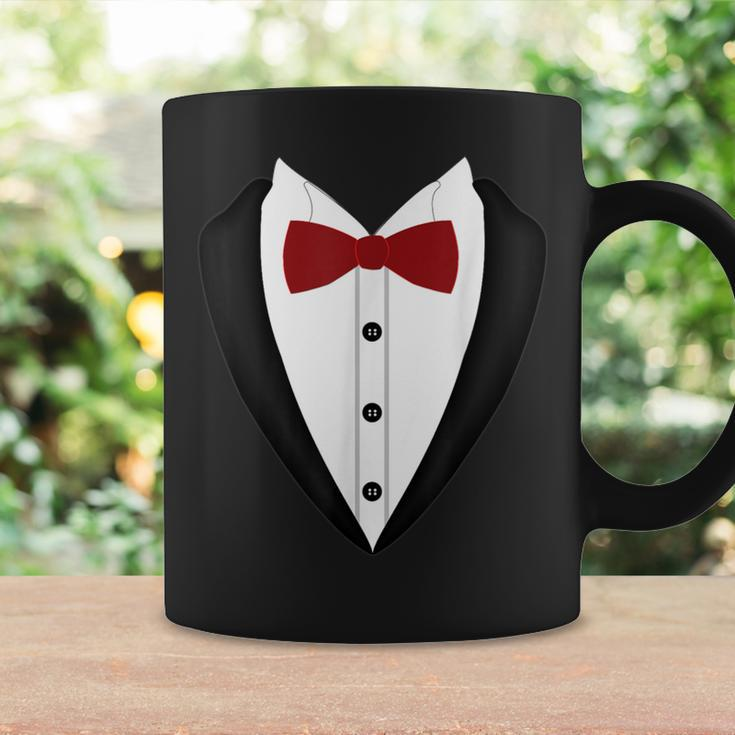 Tuxedo With Red Bow Tie Printed Suit Coffee Mug Gifts ideas