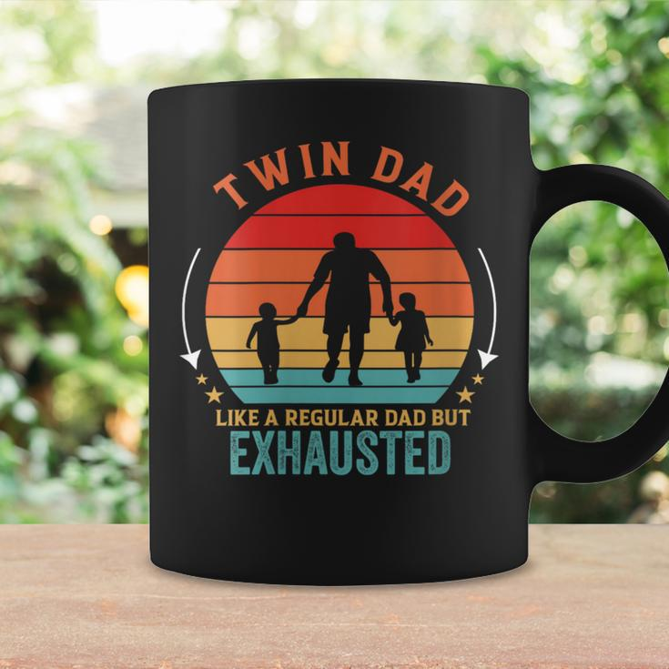 Twin Dad Like A Regular Dad But Exhausted Father's Day Coffee Mug Gifts ideas
