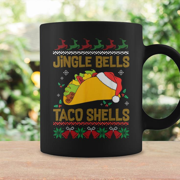 Ugly Christmas Fast Food Joke Jingle Bells Taco Shells Coffee Mug Gifts ideas