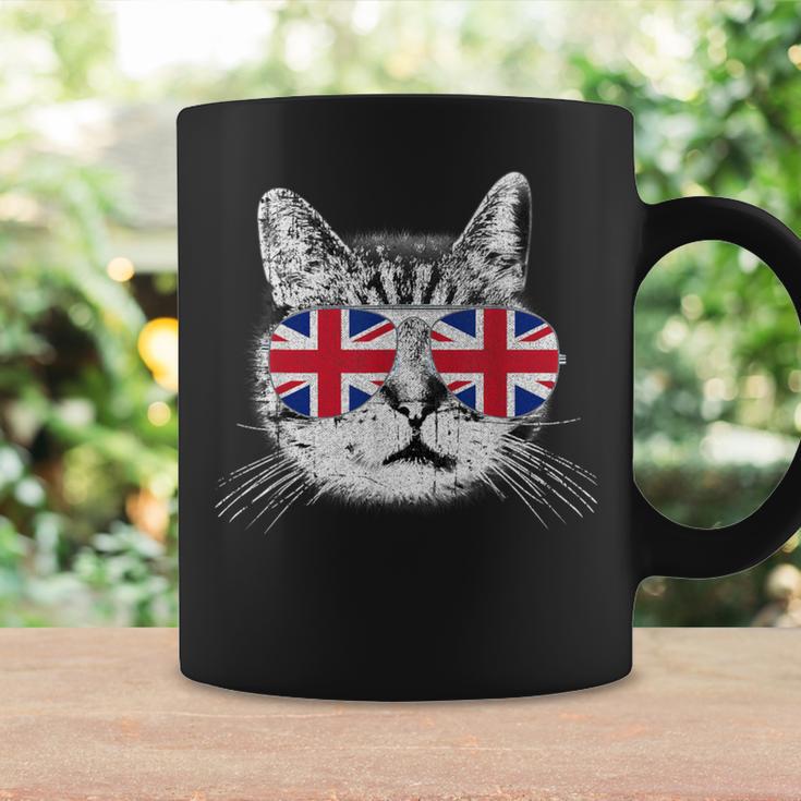 Uk Union Jack Flag English England Cat Lover British Coffee Mug Gifts ideas