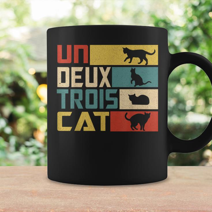 Un Deux Trois Cat French Word Game Cat Tassen Geschenkideen