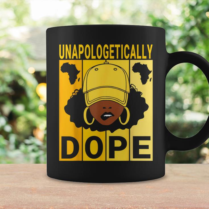 Unapologetically Dope Proud Black Girl Woman Black History Coffee Mug Gifts ideas
