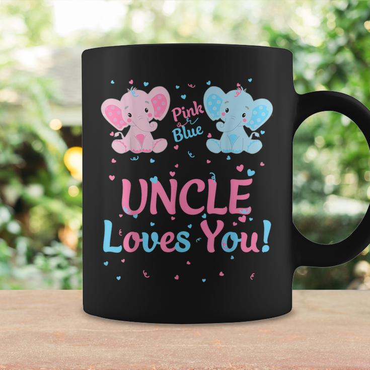Uncle Gender Reveal Elephant Pink Or Blue Matching Family Coffee Mug Gifts ideas
