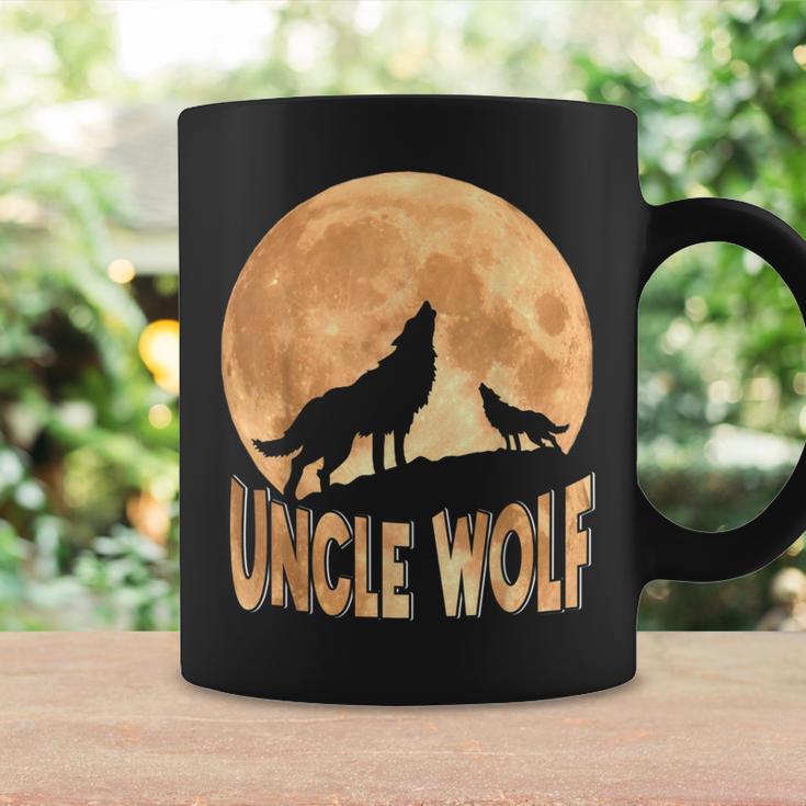 Uncle Wolf Happy Father's Day Matching Wolf Lover Coffee Mug Gifts ideas