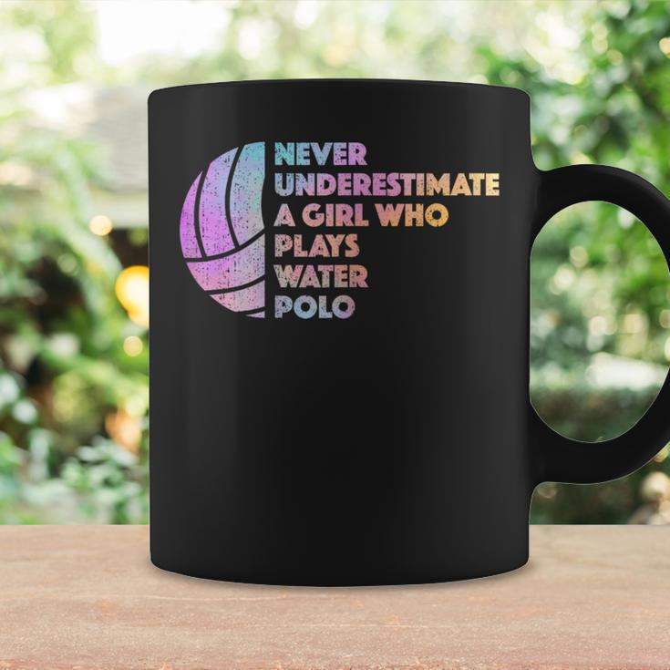 Never Underestimate A Girl Who Plays Water Polo Waterpolo Coffee Mug Gifts ideas