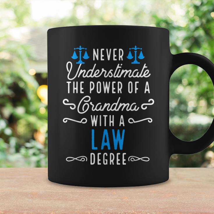 Never Underestimate Grandma With Law Degree Fun Cute Coffee Mug Gifts ideas