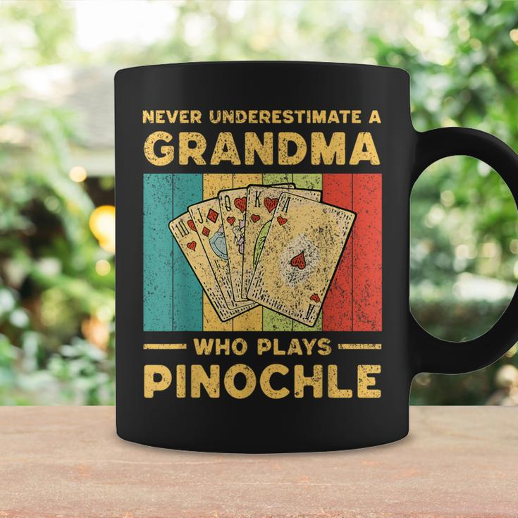 Never Underestimate A Grandma Who Plays Pinochle Pinochle Coffee Mug Gifts ideas