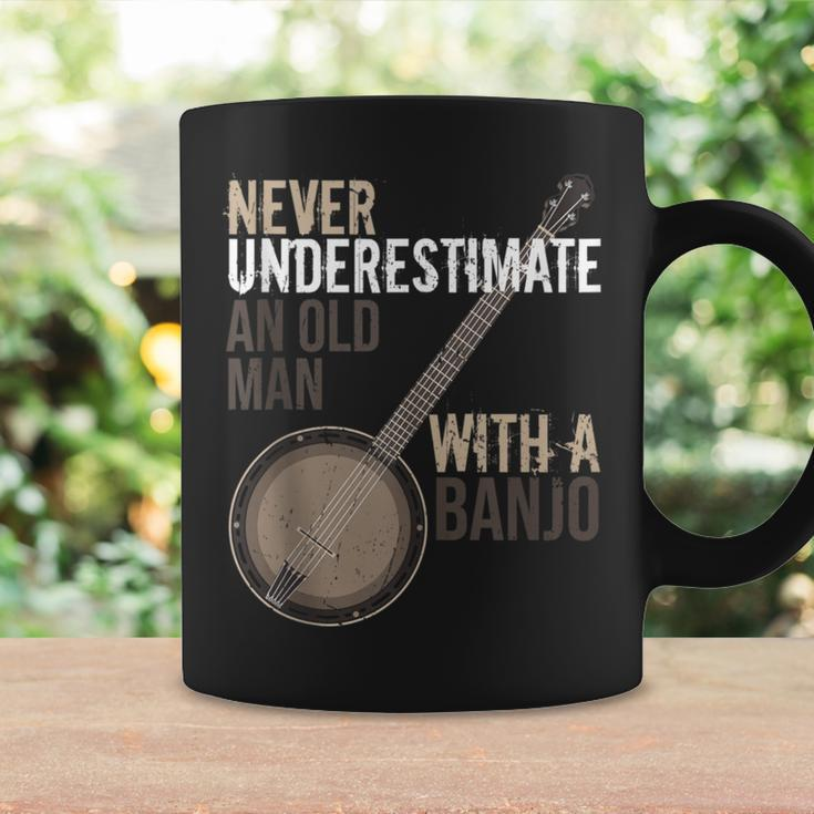 Never Underestimate An Old Man With A Banjo Music Instrument Coffee Mug Gifts ideas