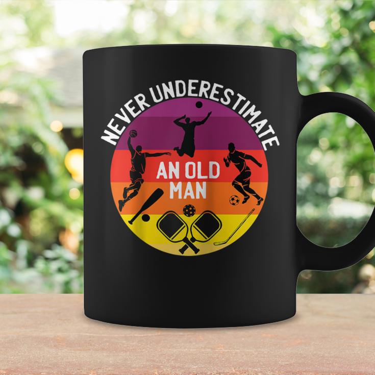 Never Underestimate An Old Man With A Basketball Pickleball Coffee Mug Gifts ideas