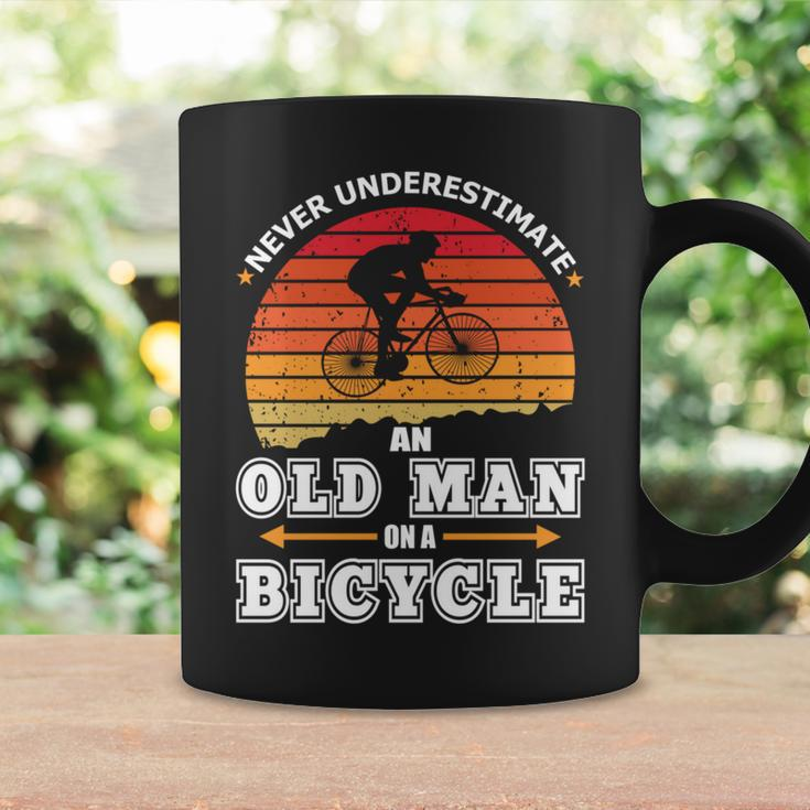 Never Underestimate An Old Man On A Bicycle Retired Cyclist Coffee Mug Gifts ideas