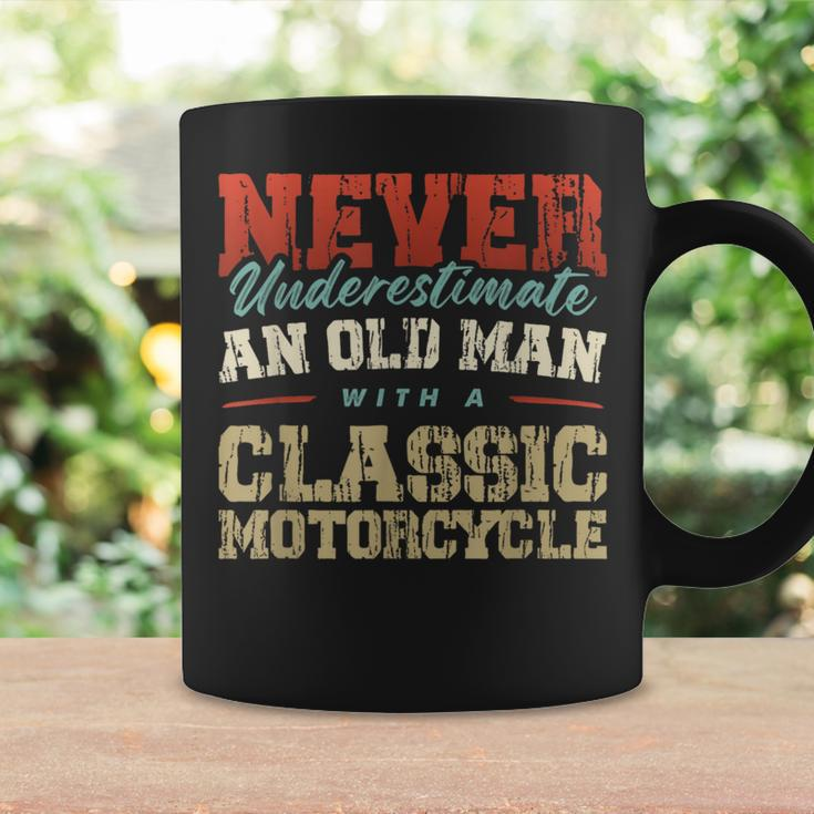 Never Underestimate An Old Man With A Classic Motorcycle Coffee Mug Gifts ideas