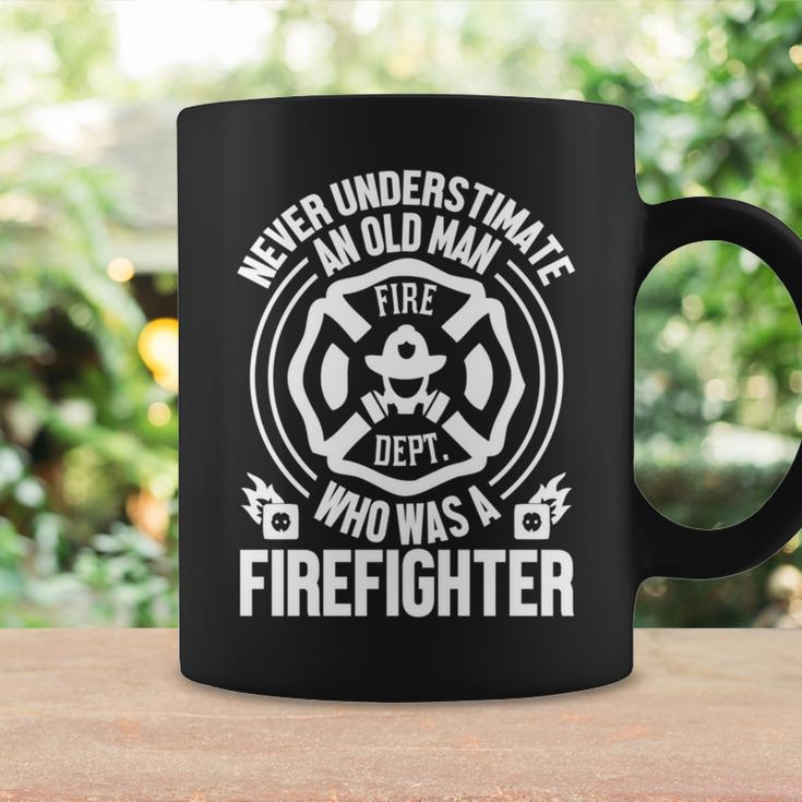 Never Underestimate An Old Man Who Was A Firefighter Coffee Mug Gifts ideas