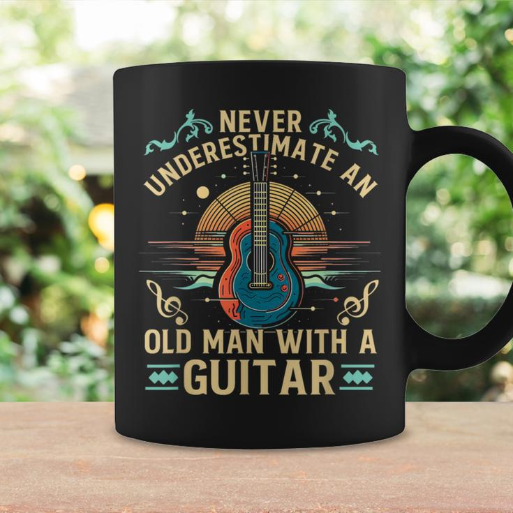 Never Underestimate An Old Man With A Guitar Acoustic Player Coffee Mug Gifts ideas