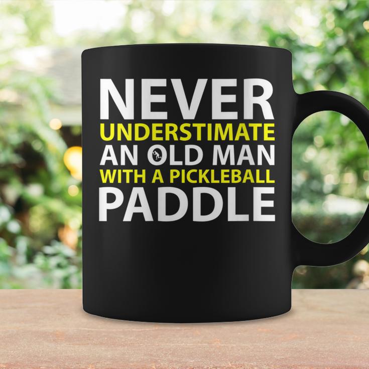 Never Underestimate Old Man With A Pickleball Paddle Coffee Mug Gifts ideas