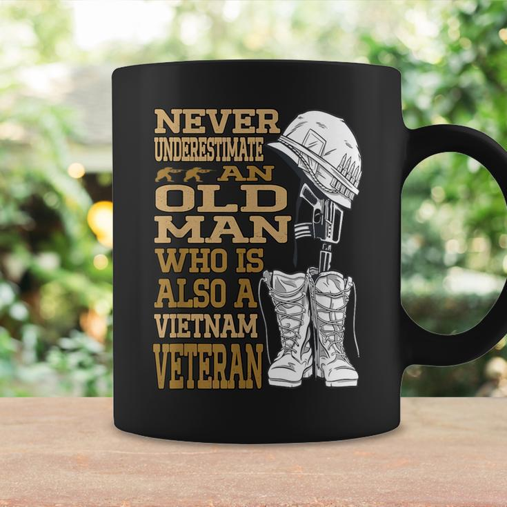 Never Underestimate An Old Man Vietnam Veteran Patriotic Dad Coffee Mug Gifts ideas