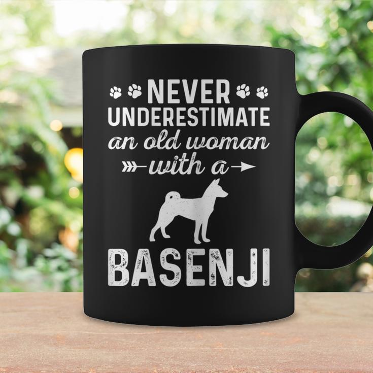 Never Underestimate An Old Woman With Basenji Dog Grandma Coffee Mug Gifts ideas