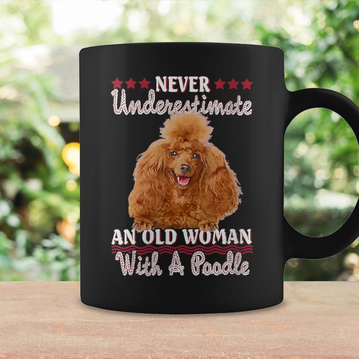 Never Underestimate An Old Woman With A Poodle Coffee Mug Gifts ideas