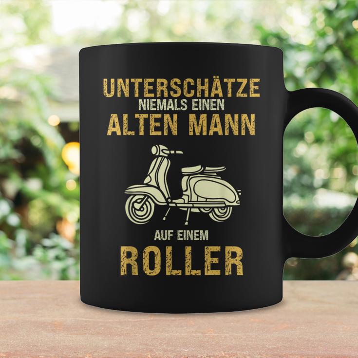 Underschätze Niemal Alten Mann Scooter Grandpa Dad S Tassen Geschenkideen