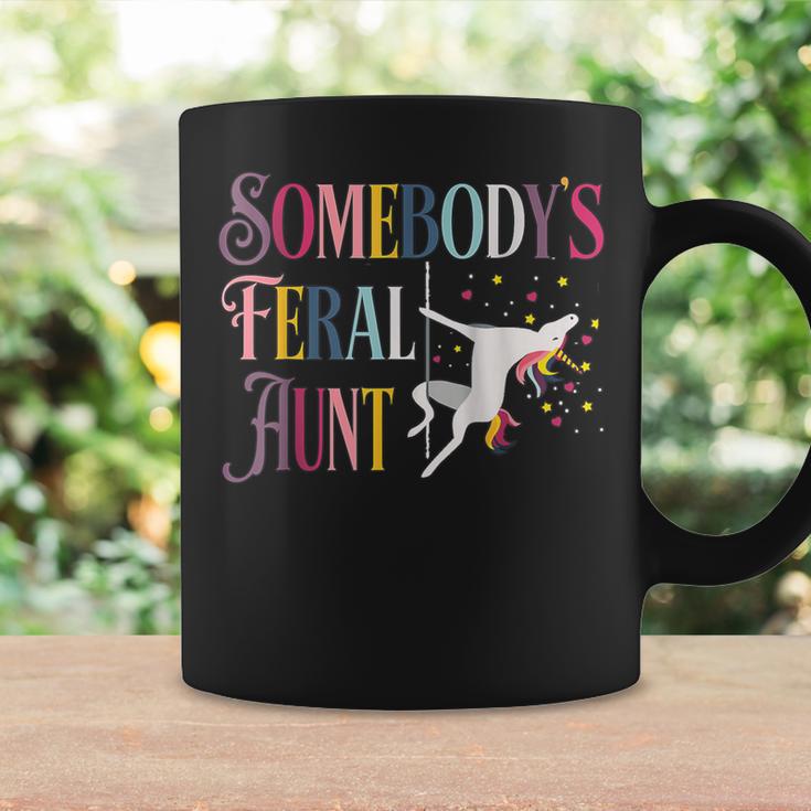 Unicorn Somebody's Feral Aunt Somebody's Feral Aunt Coffee Mug Gifts ideas