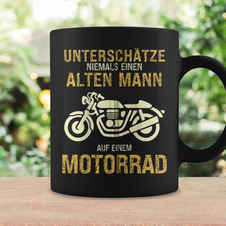 Unterschätze Niemals Alten Mann Motorrad Opa Papa Geschenk Kapuzenjacke Tassen Geschenkideen