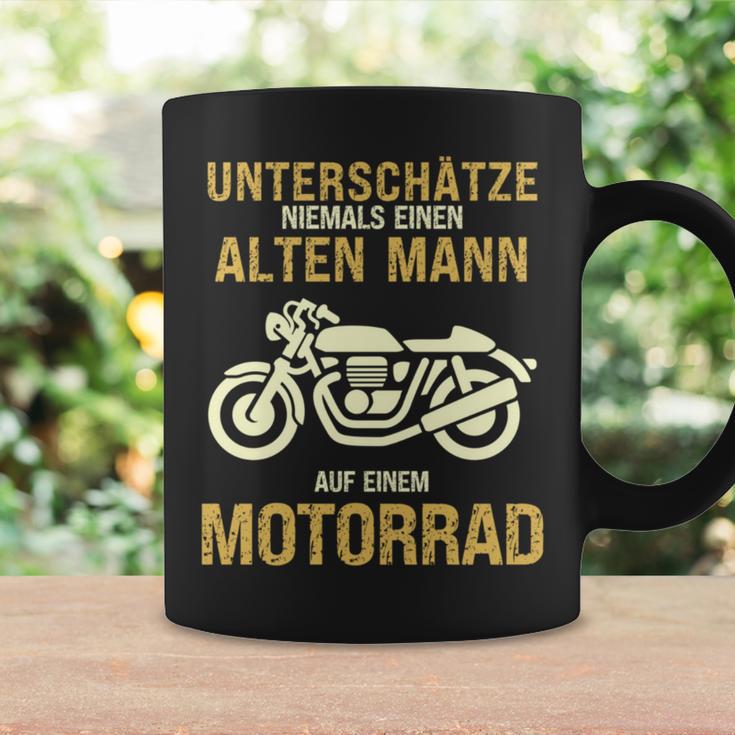 Unterschätze Niemals Alten Mann Motorrad Opa Papa Geschenk Tassen Geschenkideen