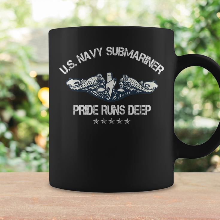 Us Navy Veteran Submariner Pride Runs Deep Flag Vintage Coffee Mug Gifts ideas