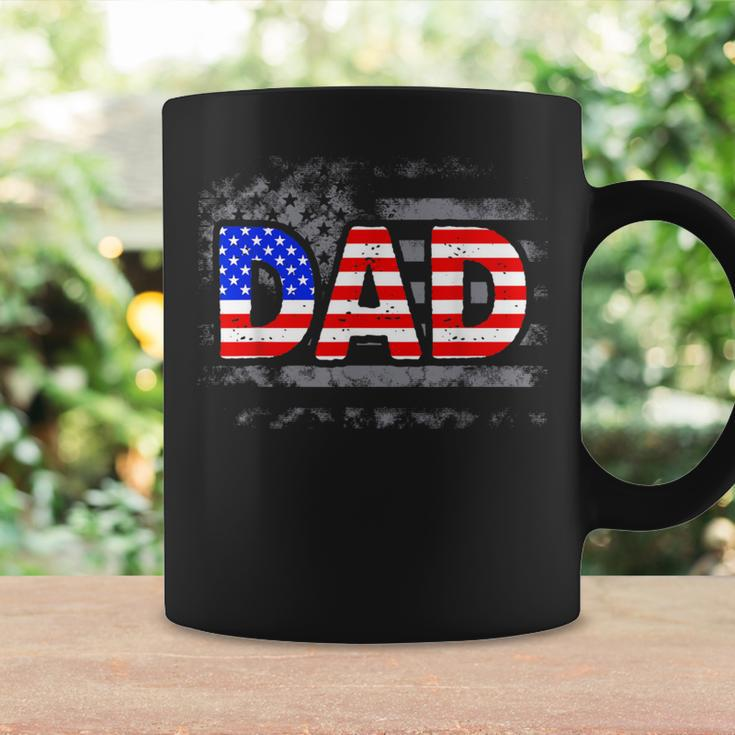 Usa Patriotic Dad Father's Day American Flag 4Th Of July Dad Coffee Mug Gifts ideas