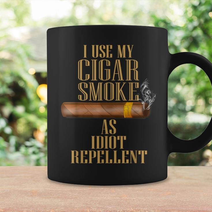 I Use My Cigar Smoke As Idiot Repellent Father's Day Coffee Mug Gifts ideas