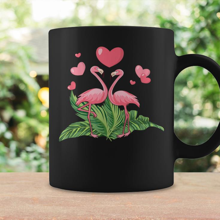 Valentine's Day Flamingo Couple 14Th February Heart Day Coffee Mug Gifts ideas