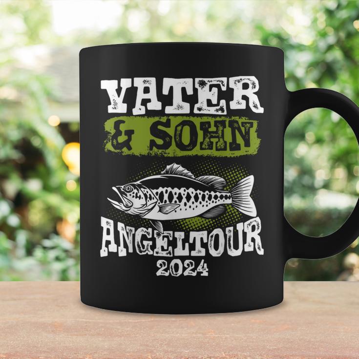 Vater & Sohn Angeltour 2024 Papa Angelnatertag Angler Tassen Geschenkideen