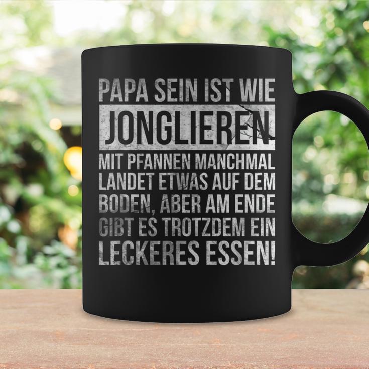 Vatertag Geschenk Papa Sein Ist Wie Jonglieren Mit Pfannen Tassen Geschenkideen